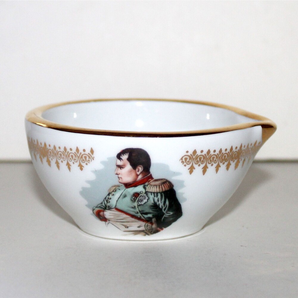 F. D. Porcelaine De Luxe Small Mortar Napoleon sauce bowl France Limoges